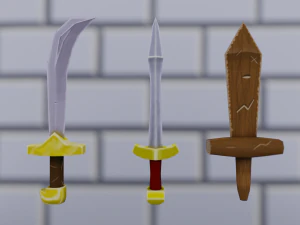 low poly medieval pack 3D Model