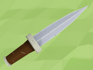 cartoon dagger 3D 모델