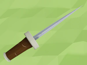 cartoon dagger 3D Model