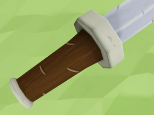 cartoon dagger 3D Model