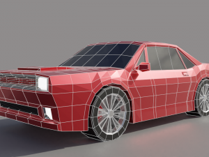 low poly car 3D Модель