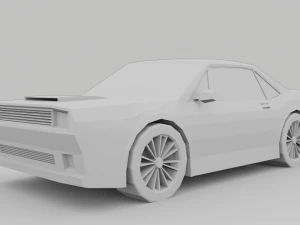 low poly car 3D Model