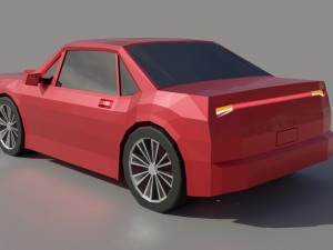 low poly car 3D Модель