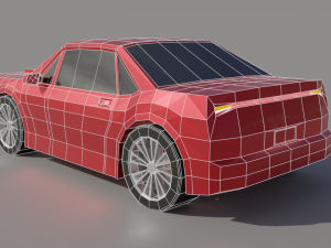 low poly car 3D Модель