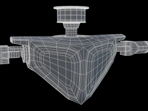 cartoon sci-fi robot 3D Model