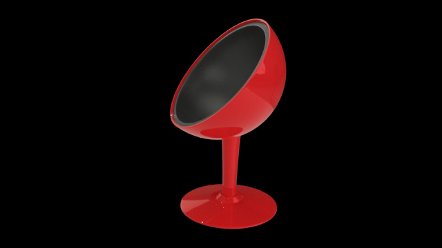 plastic modern office chair 3D Model .c4d .max .obj .3ds .fbx .stl .blend