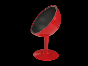 plastic modern office chair Modelo 3D