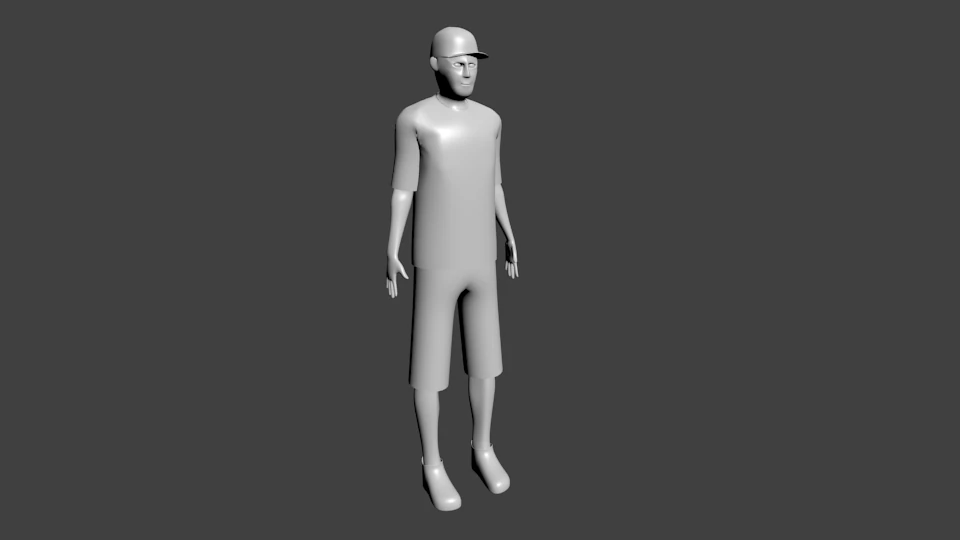 human rigging 3D Model .c4d .max .obj .3ds .fbx .stl .blend 