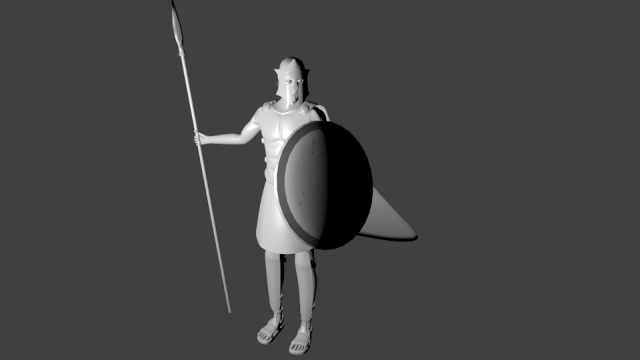 spartan warrior Modelo 3D .c4d .max .obj .3ds .fbx .stl .blend 