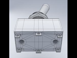radio part switch 3Dモデル