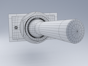 radio part switch 3Dモデル