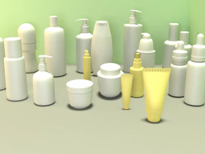 cosmetics models - cream perfume roll-on 3D Model