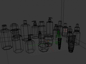 cosmetics models - cream perfume roll-on Modèle 3D