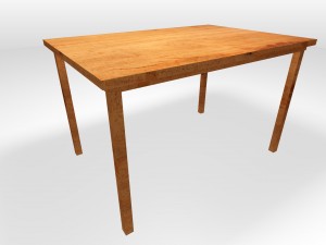 low poly wooden table 3D Model