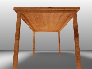 low poly wooden table 3D Model