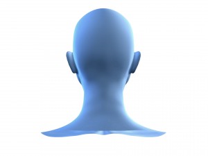 beautiful woman head base mesh Model 3D