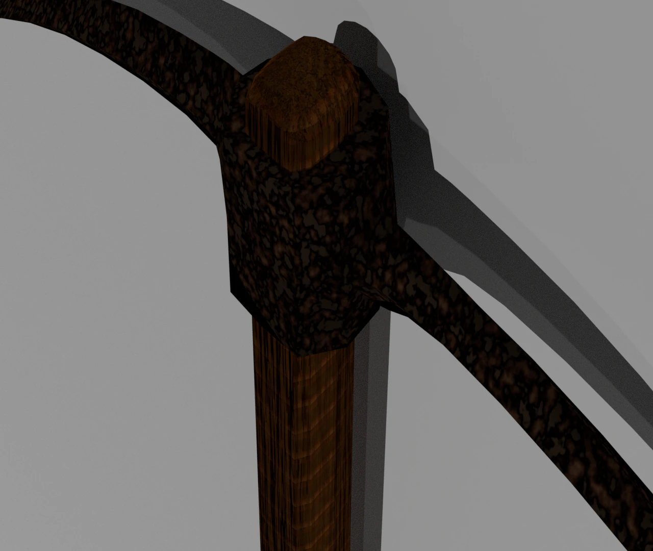 ruined pickaxe 3D Model .c4d .max .obj .3ds .fbx .stl .blend 