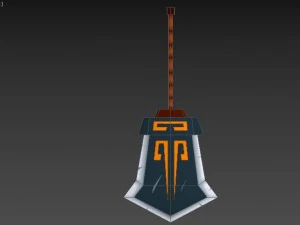 lopata sword by sqmix 3D Model