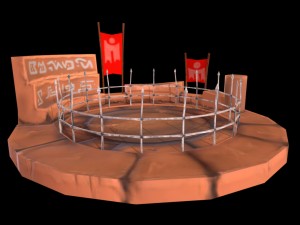 sand arena by sqmix 3D Model