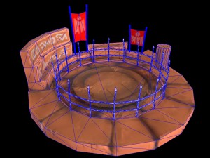 sand arena by sqmix 3D Model