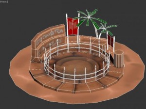 sand arena by sqmix 3D Model