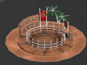 sand arena by sqmix 3D Model
