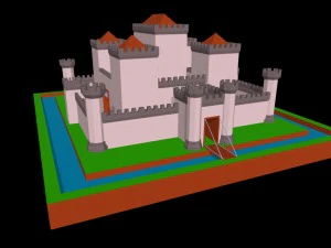 castillo de sqmix Modelo 3D