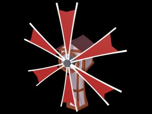 windmill by sqmix 3D Model
