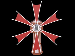 windmill by sqmix 3D Model