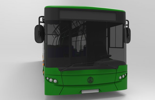 bus laz-a183 citylaz-12 by sqmix Model 3D .c4d .max .obj .3ds .fbx .stl .blend