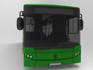 bus laz-a183 citylaz-12 by sqmix 3D Model