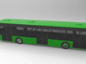 bus laz-a183 citylaz-12 by sqmix 3D Model
