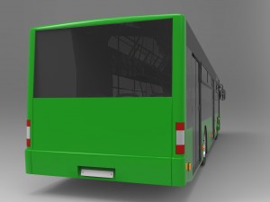 bus laz-a183 citylaz-12 by sqmix Model 3D