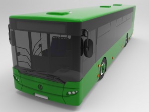 bus laz-a183 citylaz-12 by sqmix Model 3D