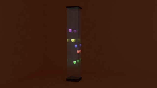 new design decorative stand lamp Modelo 3D .c4d .max .obj .3ds .fbx .stl .blend 
