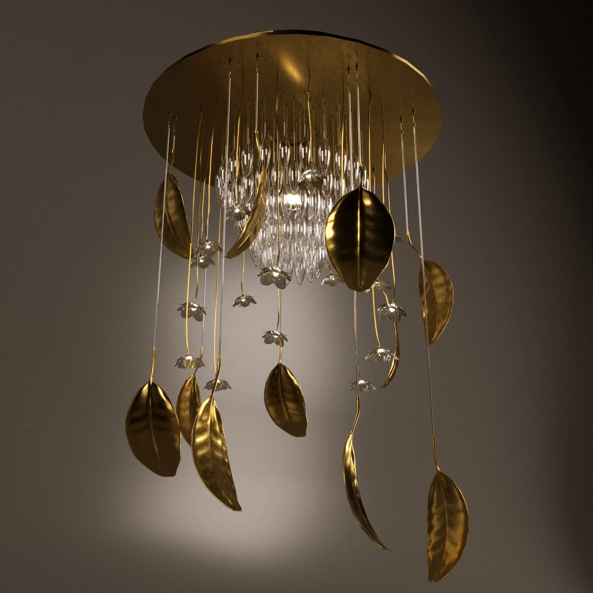 morden custome chandelier 3D Model .c4d .max .obj .3ds .fbx .stl .blend 