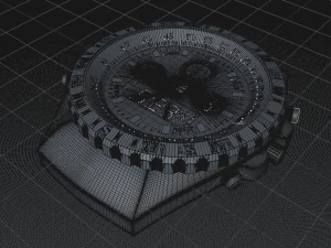 detailed watch face part 3D Model