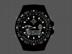 detailed watch face part 3D Model