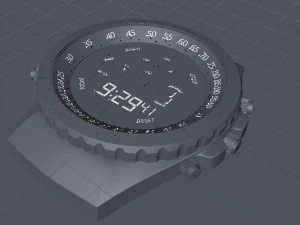 detailed watch face part 3D Model