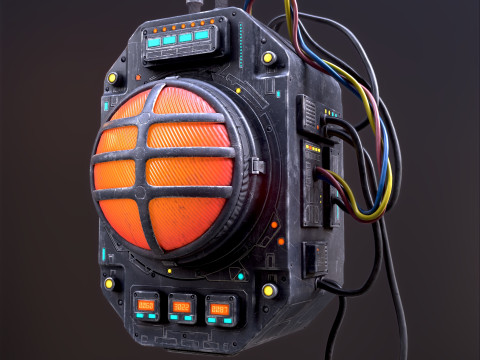Sci Fi Signal Light Modelo 3D