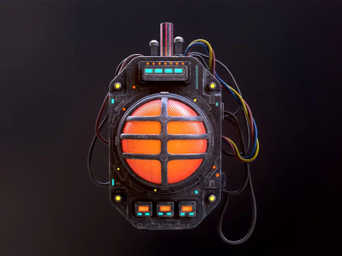 Sci Fi Signal Light 3D Model