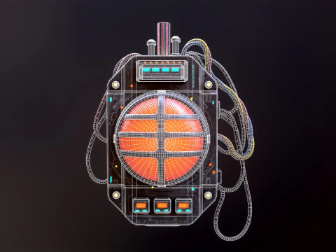 Sci Fi Signal Light 3D Model