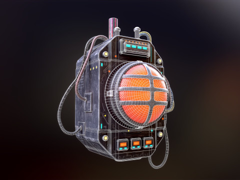 Sci Fi Signal Light Modelo 3D