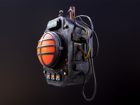 Sci Fi Signal Light Modelo 3D