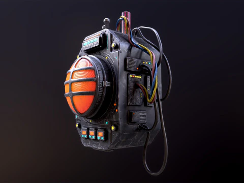 Sci Fi Signal Light 3D Model