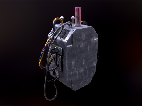 Sci Fi Signal Light Modelo 3D