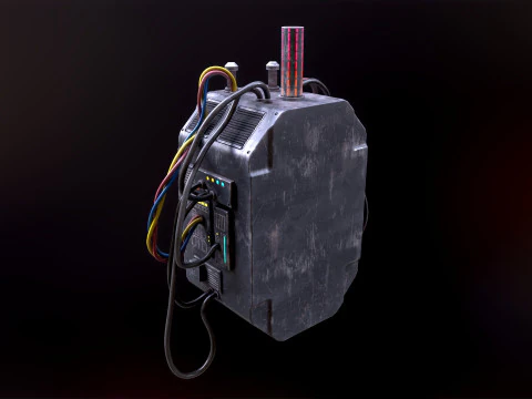 Sci Fi Signal Light 3D Model