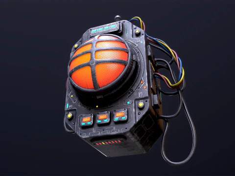 Sci Fi Signal Light 3D Model