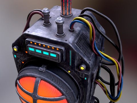 Sci Fi Signal Light Modelo 3D