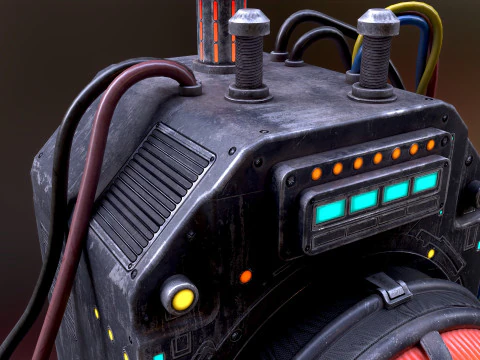 Sci Fi Signal Light 3D Model